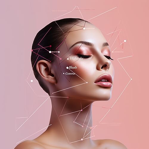 Highlighter Makeup Cream Contour Stick - Easy to Apply Natural Bronzer Stick & Blush Stick Non-greasy & Waterproof Blush for Cheeks Face Beauty Makeup Kit(Including Makeup Blush)