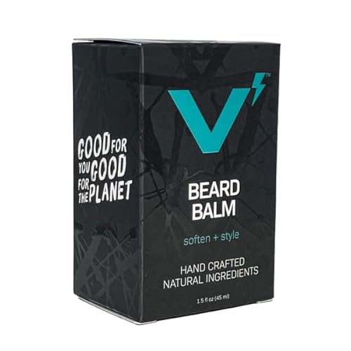 VOLT Grooming Beard Balm for Men, Organic Oils, Bees Wax, Mango & Shea Butter, Beard Care Moisturizer Leave in Conditioner for Beards, Natural Ingredients, Softens & Styles, Outback Scent, 1.5 Oz