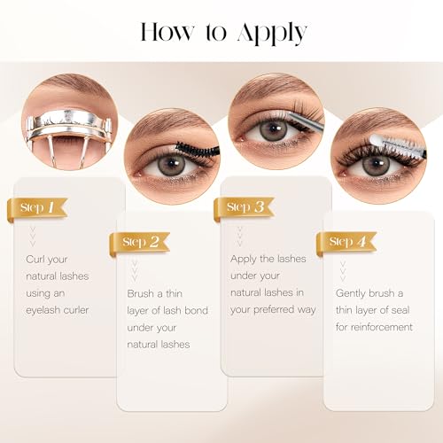 BEFER D Curl Lash Clusters 132 Pcs - DIY Eyelash Extensions 10-16MM