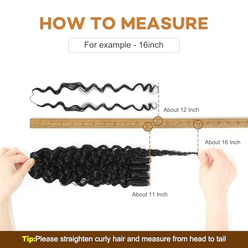 Burmese Curly Crochet Hair Extensions 12 Inch 60g 1B Black