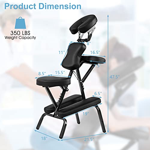 Portable Massage Chair with Carrying Bag – Lightweight & Foldable