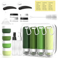 26 Pcs TSA Approved Travel Toiletry Bottles Set - Leakproof Silicone Containers with Clear Bag