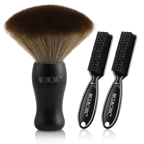 NICEMOVIC 3-in-1 Barber Neck Duster Brush Set