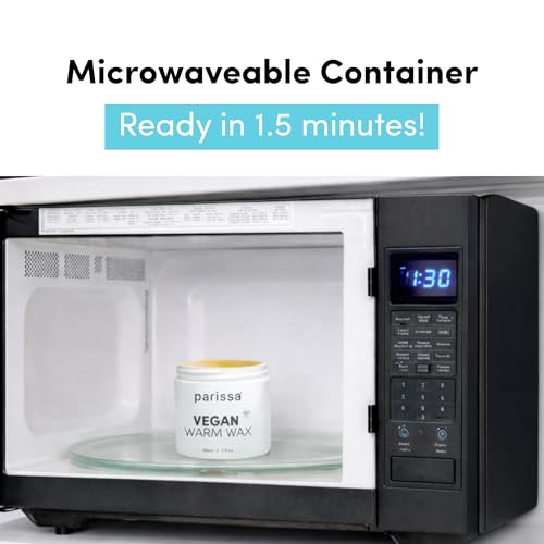 Parissa Microwavable Warm Wax Kit | Vegan, Salon-Quality Formula for Coarse Hair on Legs & Body | 5 fl oz (150 ml)
