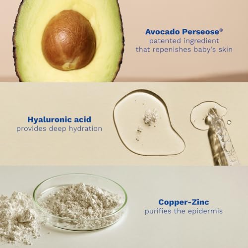 Mustela Baby Moisture Recovery Cream with Natural Avocado & Hyaluronic Acid - Fragrance-Free, 1.35 fl oz