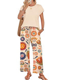 WIHOLL Women's Two Piece Summer Outfit Set