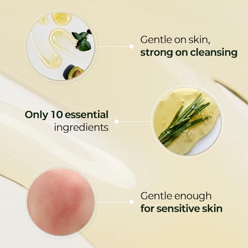 De:maf All Day Glow I'm So Jelly Olive Oil Cleanser(Tube), 76.8% Olive Oil, Jelly-like Makeup Remover for Pore Cleanse, Suitable for Sensitive Skin, Korean Skincare (150ml, 5.07, Fl Oz)