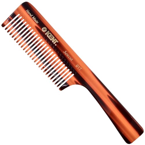 Kent 91T Wide Tooth Women¡¯s Detangler Comb for Curly, Wavy, and Thick Hair ? Ideal for Use on Wet Hair ? Gentle, Shower Comb with Large Handle ? Anti-Static, Smooth - Styling Tool by Kent