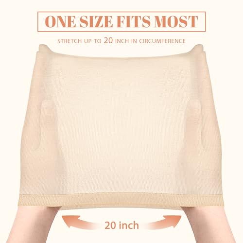 MORGLES Wig Caps 20 Pack - Stretchy Beige Stocking Caps