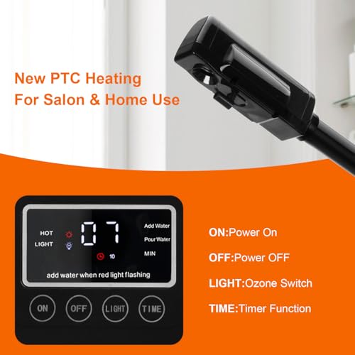 Professional Facial Steamer with PTC Heating & 1L Tank
