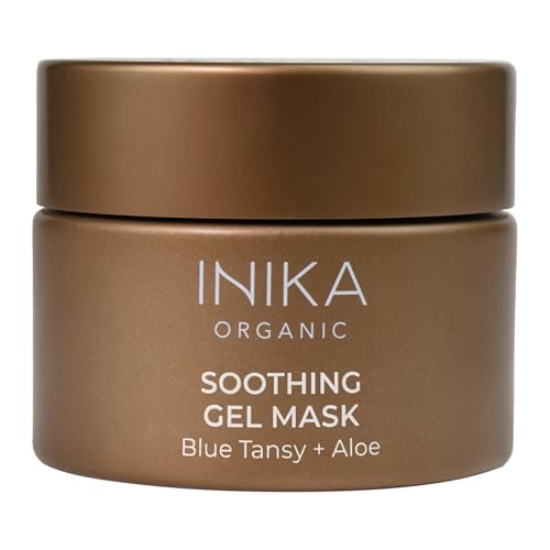 INIKA Organic Soothing Gel Mask | Instantly Calm, Luxurious, Cooling & Repairs Damaged Skin, Vegan, Sensitive Ingredients. 50mL