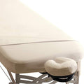 EarthLite Premium Microfiber Massage Sheet Set - 3 Piece, Full/Cream