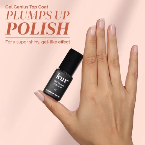LONDONTOWN Nail Concealer & Gel Genius Top Coat Duo Set - 0.4 Fl Oz