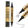 Dual-Ended Eyebrow Pen & Eyeliner - Microblading Brow Pencil Waterproof