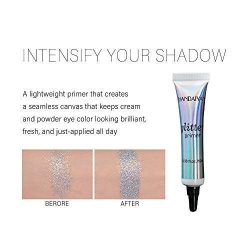 Waterproof Eyeshadow Primer Glitter Glue - 24 Hour Long Lasting (2 Pack)