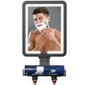 Heated Fogless Shower Mirror 9.5x7" with LED Light