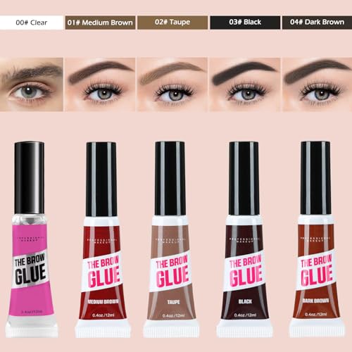Waterproof Eyebrow Gel Set - 2pc Clear & Tinted Brow Kit