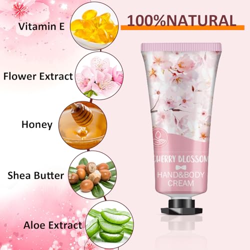VESPRO 12 Pack Travel Size Hand Cream Gift Set for Dry Cracked Hands