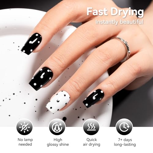 Cat Eye Nail Polish Set, 6 Colors with Magnet, Air Dry