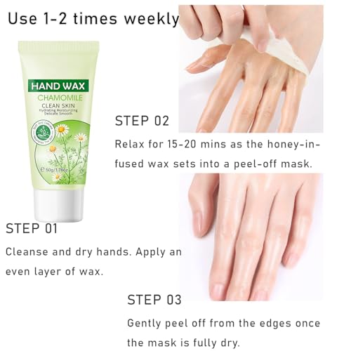 Grospe Chamomile Peel-Off Hand Mask - Exfoliating & Moisturizing Care, 1.7oz