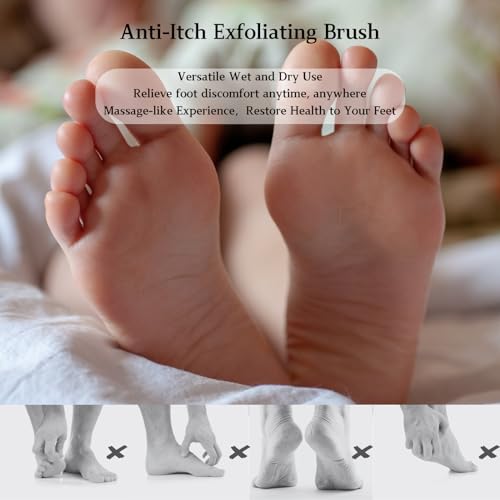 Nurlypop Foot Scrubber Brush 15.7" Long Handle, 2 Pack
