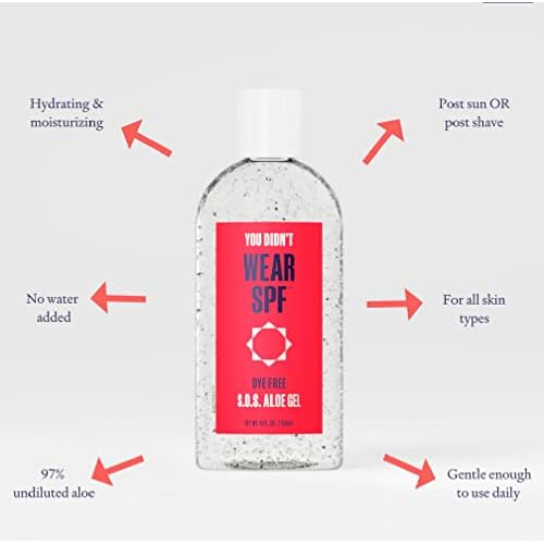 S.O.S Aloe Gel - 97% Pure Undiluted Aloe for Soothing Skin Relief