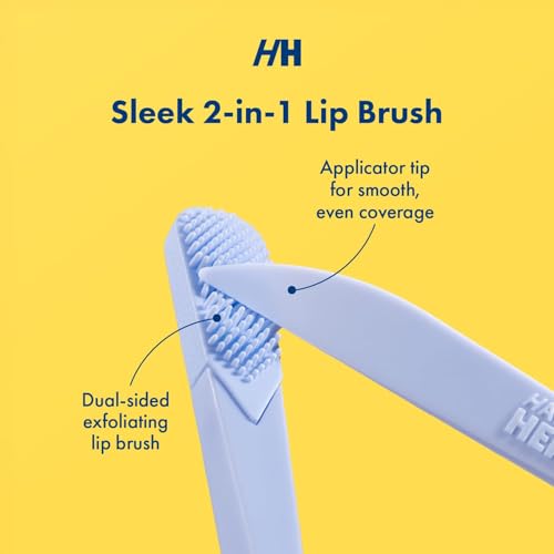 Handmade Heroes Lip Brush, Reusable Lip Exfoliator - Gentle Exfoliant, Use with Sugar Lip Polish and Lip Exfoliator Scrubber for Chapped and Dry Lips Christmas Gifts 2pc
