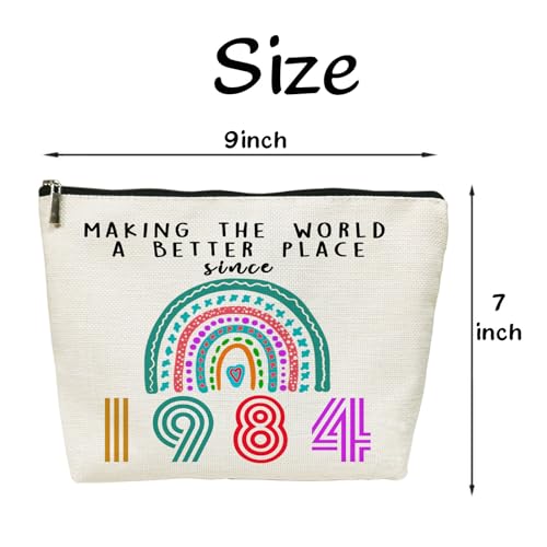 SIUNY 40th Birthday Gifts for Women, 40 Year Old Birthday Gifts Cosmetic Bags, Funny 40th Birthday Gift for Her Makeup Bag, Gift for 40th Birthday Party