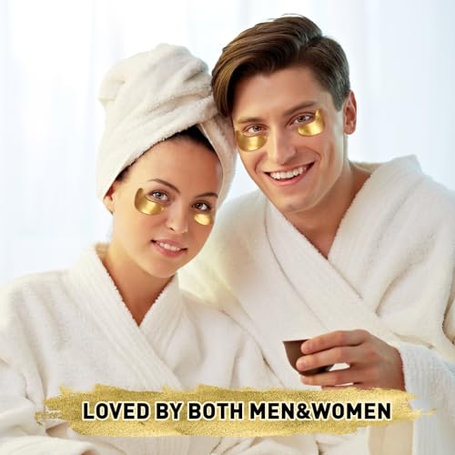 24K Gold Eye Patches for Dark Circles & Puffiness (200 Pairs)
