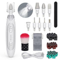 Electric Nail File Kit - Cordless Manicure & Pedicure with 5 Speeds & LED Light