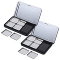 Empty Eyeshadow Palette with Mirror - Magnetic Refillable Makeup Palette, 2PCS