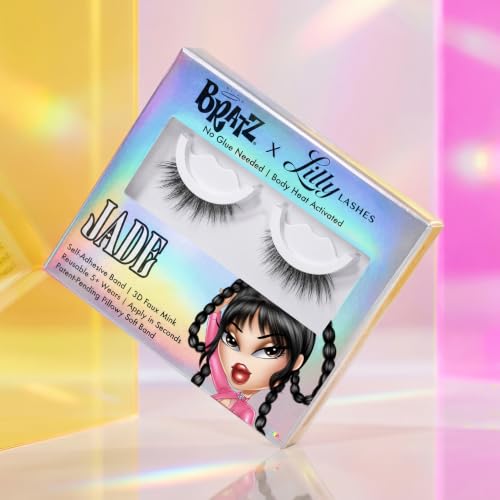 Lilly Lashes Jade Half Lash 14mm Self-Adhesive Foxy Cat Eye