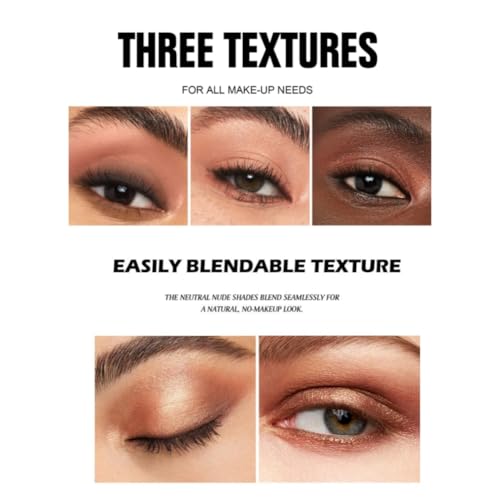 9 Color Eyeshadow Palette – Matte & Shimmer Nude Brown