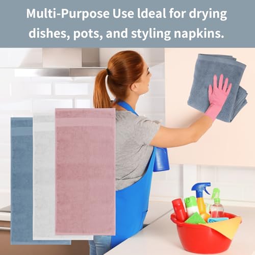 100% Cotton Hand Towels 3-Pack 13x29 Inch