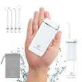 SYNHOPE White Cordless Water Flosser Mini Portable Oral Irrigator 3 Modes IPX7