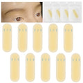 10pcs/box Transfer Eyebrow Skin Sticker Silicone Eyebrow Protection Waterproof Tape Permanent Tattoo Training Real Operation Practice (10pcs/bag)