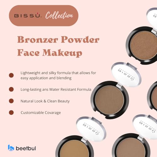 Bissú Bronzer Powder Makeup – Silky Lightweight Formula, 6 Shades