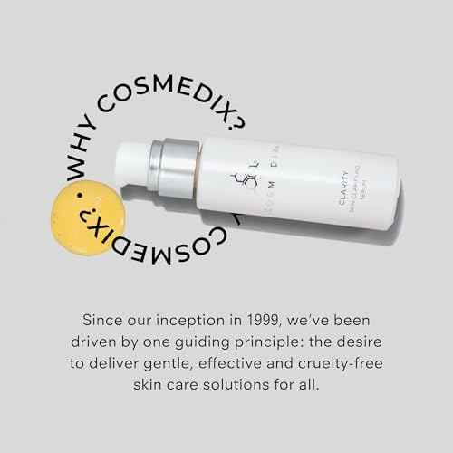 COSMEDIX Clarity Skin-Clarifying Serum - Moisturizing Facial Serum for Smoother, Clearer-Looking Skin & Natural Glow - Moisture-Rich Skin Care for Fine Lines & Uneven Skin Tone