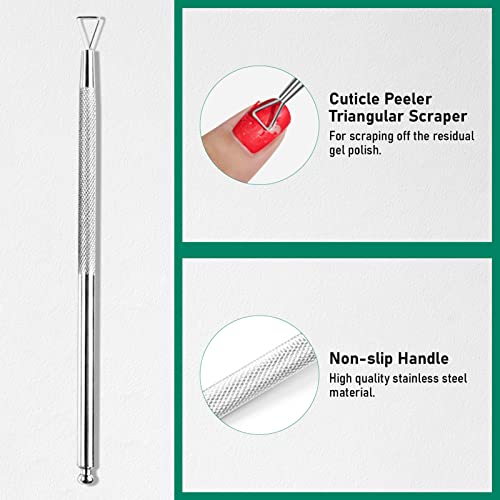 XIFEPFR Cuticle Remover Kit, Cuticle Remover Cream, Cuticle Trimmer, Cuticle Pusher, Cuticle Nipper, Professional Cuticle Remover Tools Set, Stainless Steel Manicure Tools with 15ml Cuticle Softener