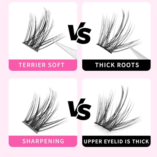 D Curl Lash Clusters 120 Pack Mix Sizes Dovetail Lashes