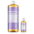 Dr. Bronner's Pure-Castile Liquid Soap ? Lavender Bundle. 32 oz. Bottle and 2 oz. Travel Bottle