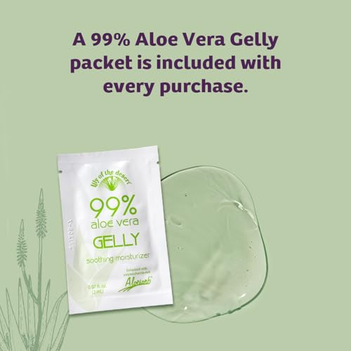 Lily Of The Desert Gelly Moisturizer 2-Pack ? 99% Organic Aloe Vera Gel with Vitamin C, E, and A, After Sun Skin Care, Sunburn Relief, 4 Oz Each