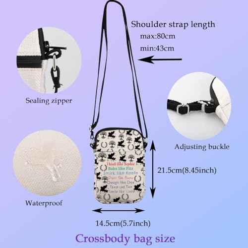 XYANFA KOTLC Gifts Makeup Bag Keeper Fans Gift Bookish Gift Team Foster Keefe Merch Reader Cosmetic Bag