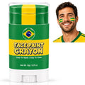 Brazil Face Paint Stick - 3-in-1 Flag Colors, Sweatproof