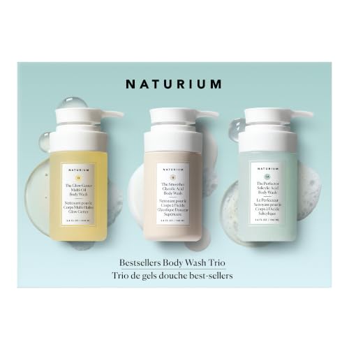 Naturium Body Wash Trio - Hydrating, Exfoliating & Smoothing Sets, Limited Edition