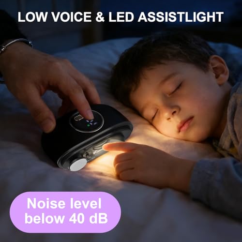 Electric Nail Clipper for All Ages with LED Light, 3-Speed Safety Trimmer