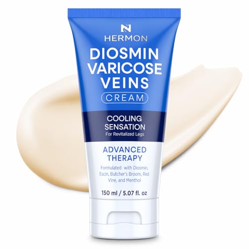 Hermon Diosmin Legs Gel Cream – Natural Botanical Moisturizer 5.07oz