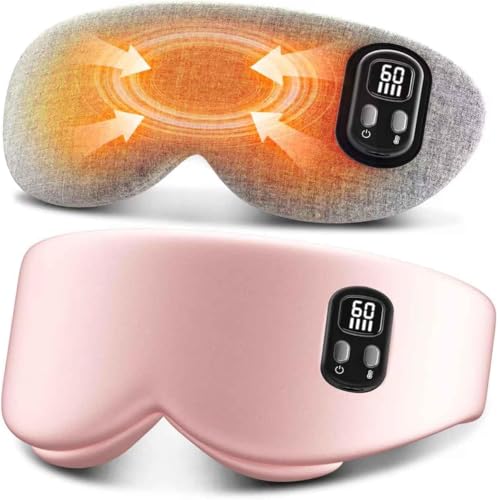 Cordless Heated Eye Mask for Dry Eyes & Improved Sleep - Pink