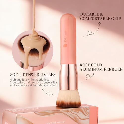 DUcare Flat Top Kabuki Foundation Brush for Liquid & Powder