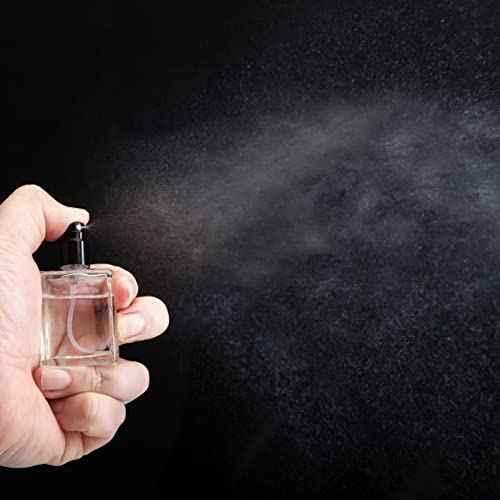 YU FENG 12pcs Clear Refillable Perfume Bottle 15ml Portable Square Empty Glass Perfume Atomizer Bottle For Travel